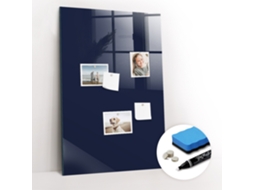 Quadro Magnético Decorativo Cor Azul-escuro Profundo Para O Escritório Espelharte (60x90 Cm)