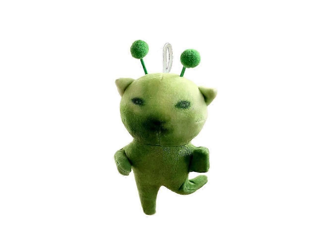 Pelúcia Gato Verde Arte Abstrata Com Mãos E Pés Móveis