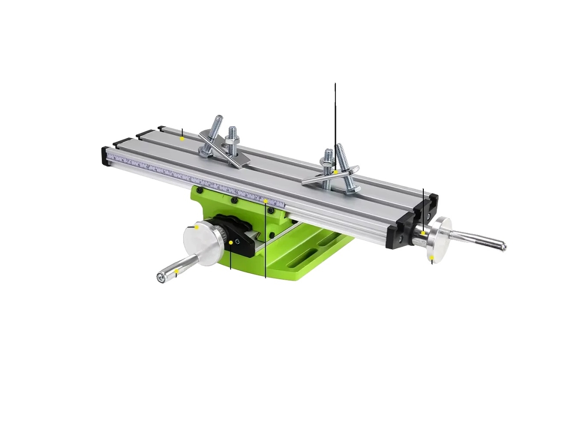 Mesa Composta, Viagem X Y Ajustável, Liga De Alumínio Durável, Bg 6300 Oem