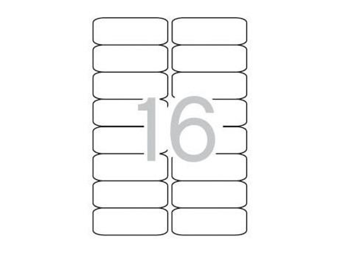 Apli Etiquetas 99,1X34 Apli 500 Folhas A4 8000Un