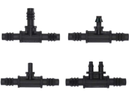 Kit de 10 Aspersores para Irrigação Jardim, Conectores 8/11mm 4/7mm | S/MARCA