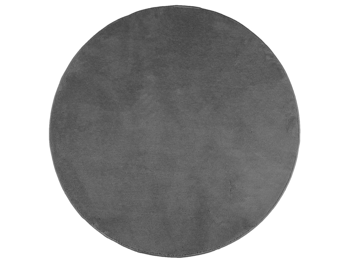 Rug, Rugs Vidaxl Antracite Poliéster (ø 200 Cm)