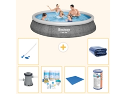 Bestway Piscina Bestway Fast Set Redonda - 396x84 Cm - 7-peças S21456