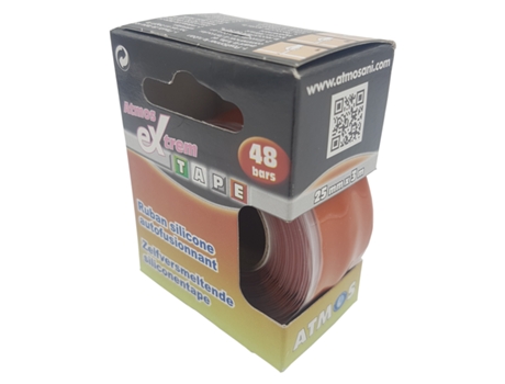 Fita de Silicone Auto Fusível Resistente a Vazamentos Isolante e Elástica, Cor Vermelha