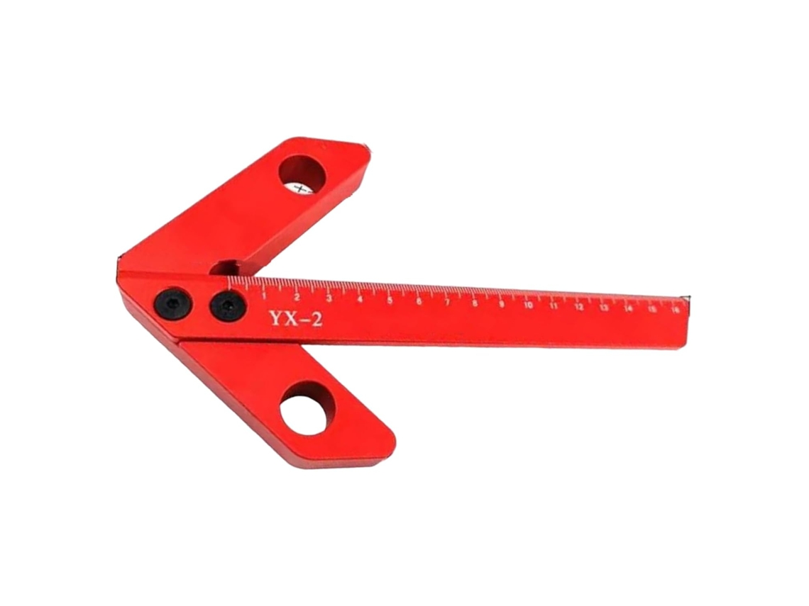 Régua De Metal Para Carpinteiro Localizador Centro Ângulo Reto 45/90