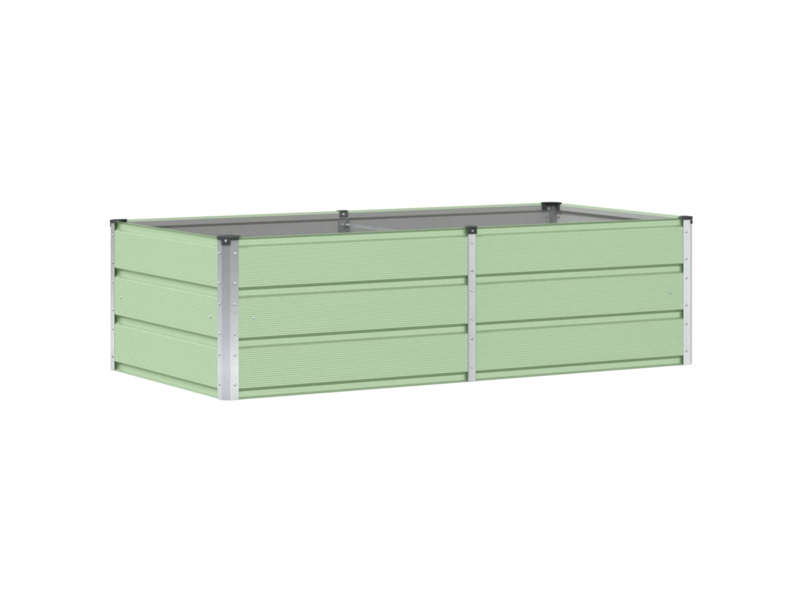 Vaso De Jardim Vidaxl Verde Aço (160 X 80 X 45 Cm)
