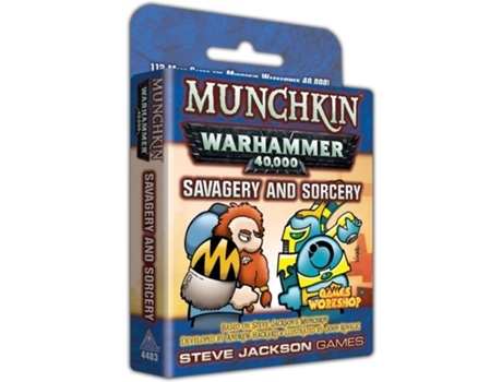 Jogo de Cartas  Munchkin Warhammer 40K: Savagery and Sorcery (Inglês - Idade Mínima: 8)