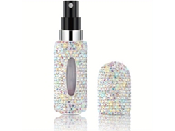 Frasco de Perfume Portátil Reutilizável de 5 Ml com Bico Spray em Formato de Diamante Brilhante MDUG (colorido)