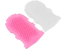 Conjunto Hemobllo Com 2 Escovas Corporais De Silicone, Fáceis De Transportar, Para Massagem E Esfoliação Corporal