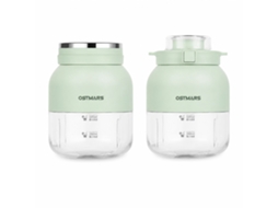 Liquidificadora Portátil Elétrica Sem Fios 800 Ml, 10 Lâminas, 2 Copos Verde-claro Ostmars