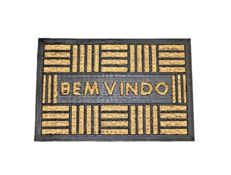 Tapete MYDEKOR Porta Aborrachado Castanho (59x39)