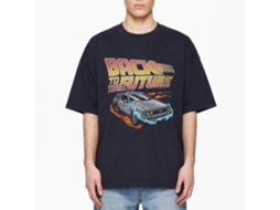 Rockinstone Back To The Future Movie Future Navy Adult T-shirt Size:s