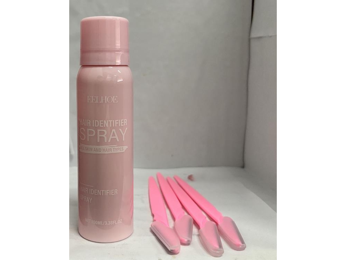 Eelhoe Spray De Reconhecimento De Pelo Facial Limpiador Refrescante Hidratante Suavizante 100ml Con 4 Rasuradoras De Cejas