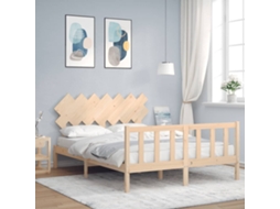 Estrutura De Cama King Size Com Cabeceira Madeira Maciça