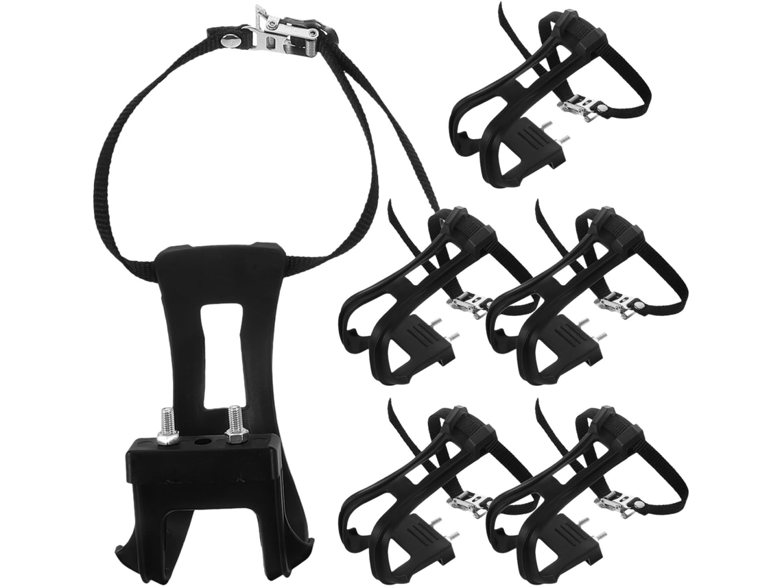 Conjunto De 6 Pedais De Bicicleta Com Firma-pés, Alças De Fixação,