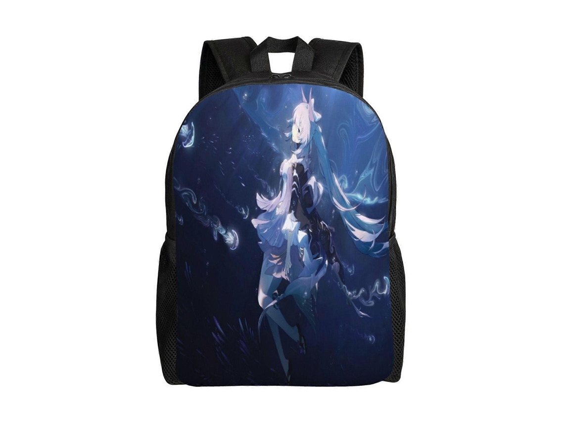Mochila Genshin Impact F161 Para Escola E Trabalho, Leve E Impermeável, Mochila Estilosa Para Estudantes E Adultos Y161