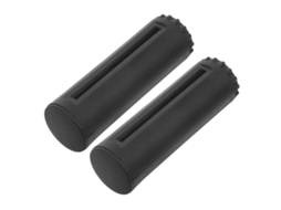 2 Ponteiras Magnéticas Retráteis para Cinto em ABS Preto para Barreiras de Segurança, Compatíveis com Segurança e Adequação
