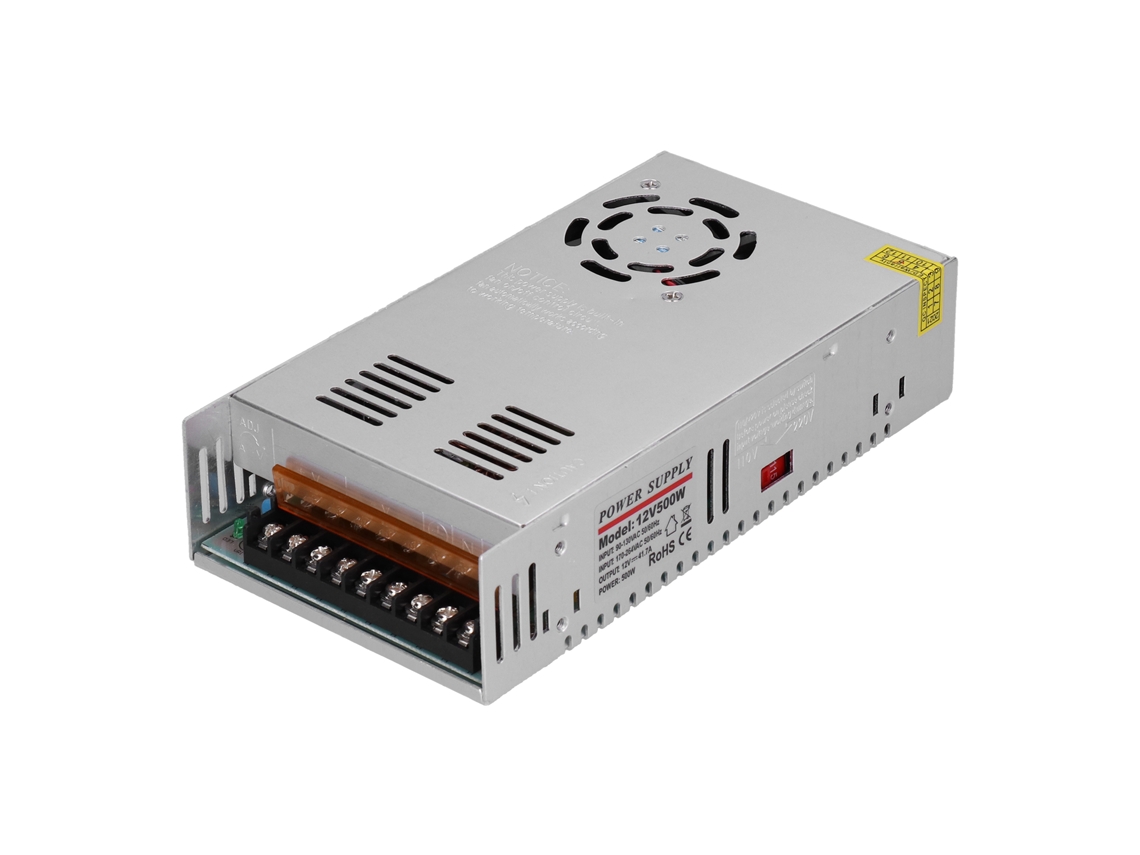 Fonte de alimentação switching regulada ac 90-264v para dc 12v 500w 41,7a para equipamentos industriais e de monitoramento com MARCA
