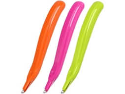 Lurelia Removedor De Agrafos, Pack De 3, 1,6 X 1,8 Cm, 20 Folhas, Magnético, Resistente, Verde, Vermelho