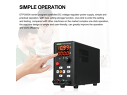 Laxiscreed East Tester Etp1503a Fonte De Alimentação Dc Com Ajuste De Encoder E Controle Remoto