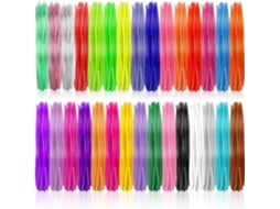 Filamento Para Caneta 3d, Pla, Total De 150 M, 30 Cores, Refil De 5 M E 1,75 Mm, Adequado Para Canetas De Impressão 3d