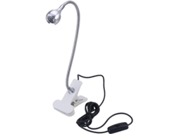 KOFIHETY Luminária LED para Leitura, Estudo, Trabalho e Dormir com Clipe e Interruptor LigaDesliga Branco (roxo)