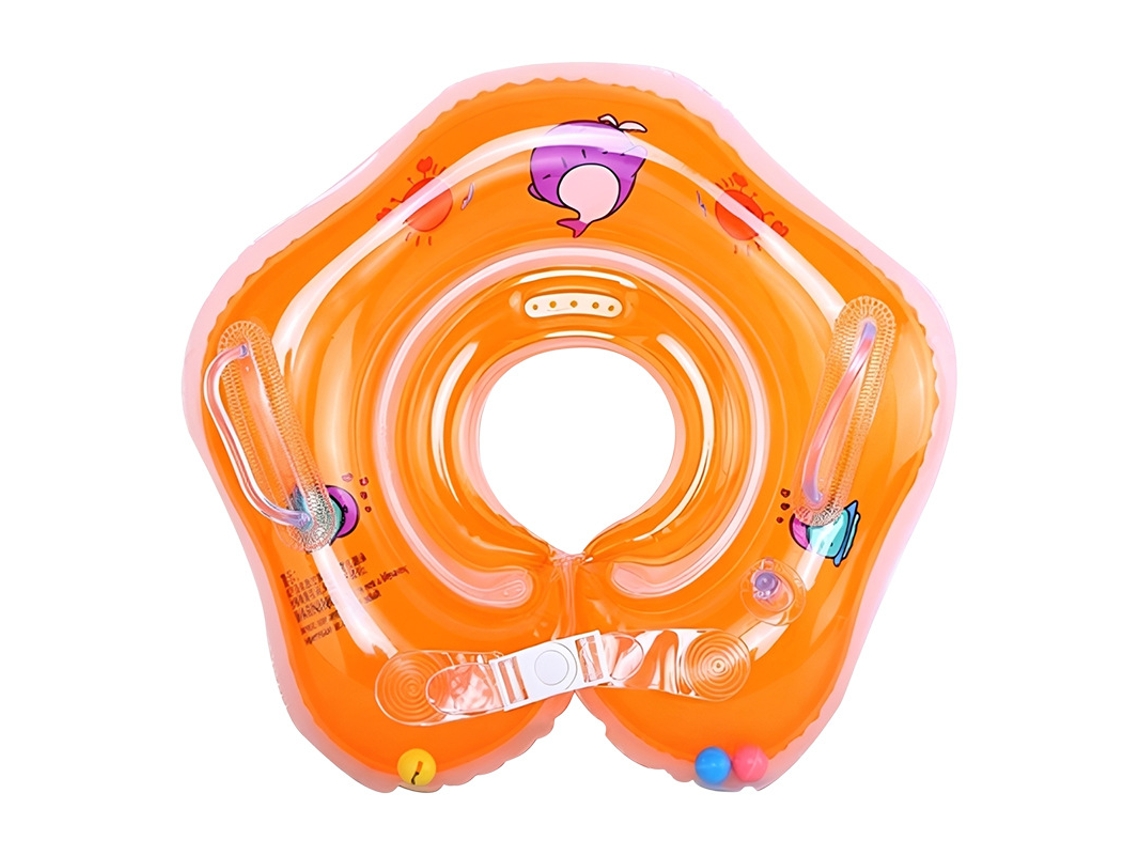 Bóia Insuflável Ajustável CHRUI para Bebé Aprender Nadar 0-12m (laranja) | CHRUI