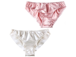 2026 calzones de Seda de Morera para Mujer Bikini Sexy Briefs Seda Satin 2 Piezas
