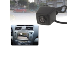 Câmara de Visão Traseira HALINUIA Grande Angular 120° Preta (à Prova de Água, Visão Noturna, Ideal para Automóvel)