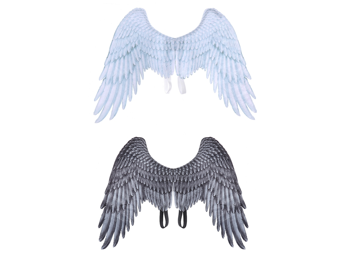Asas De Anjo (halloween Branco) Eoocoo