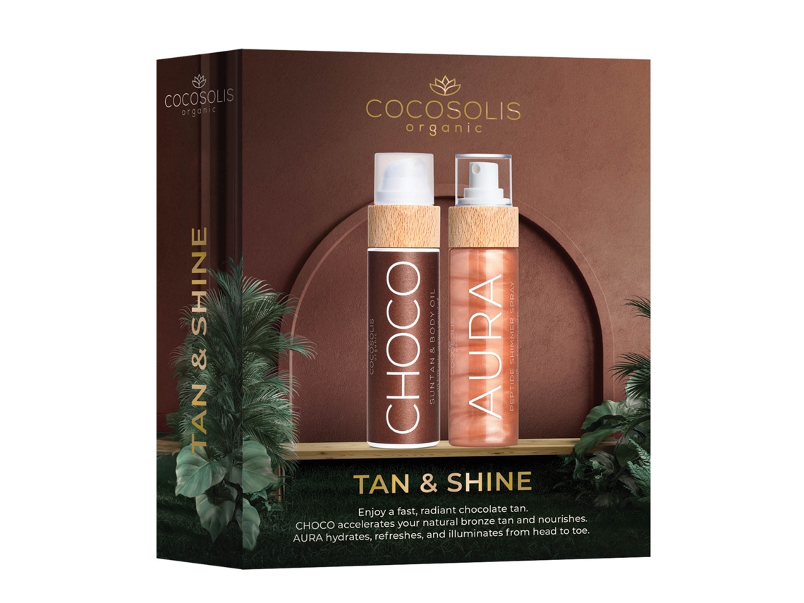 Set Tan Shine Chocoaura COCOSOLIS (110ml+100ml)
