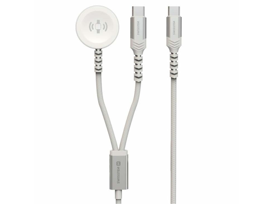 Cabo SWISSTEN USB-C - 2 em 1: Watch e USB-C