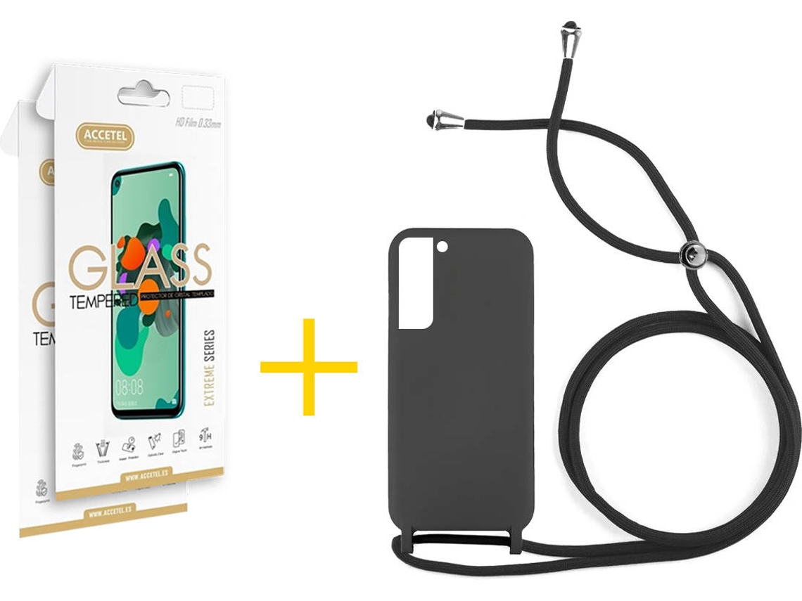 Capa + 2 Películas para Samsung Galaxy S22 Plus 5G ACCETEL Preto