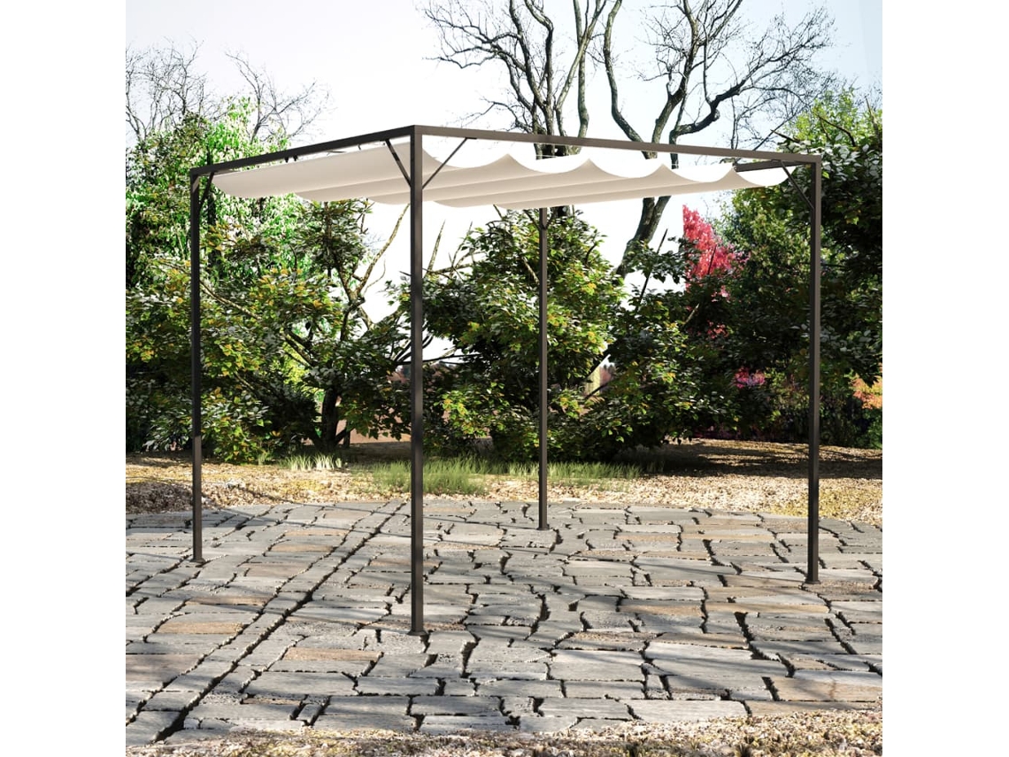 Vidaxl Gazebo Para Jardim Com Toldo Retrátil
