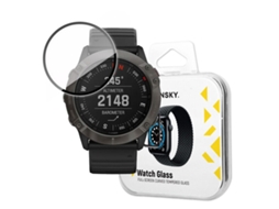 Vidro protetor híbrido para Garmin Fenix 6 Pro, preto Vayotoy