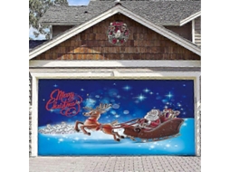Capa De Porta De Garagem De 4,88 X 2,13 M Com A Inscrição Feliz Natal Decoração Ideal Para As Festas De Fim De Ano. Hengjian