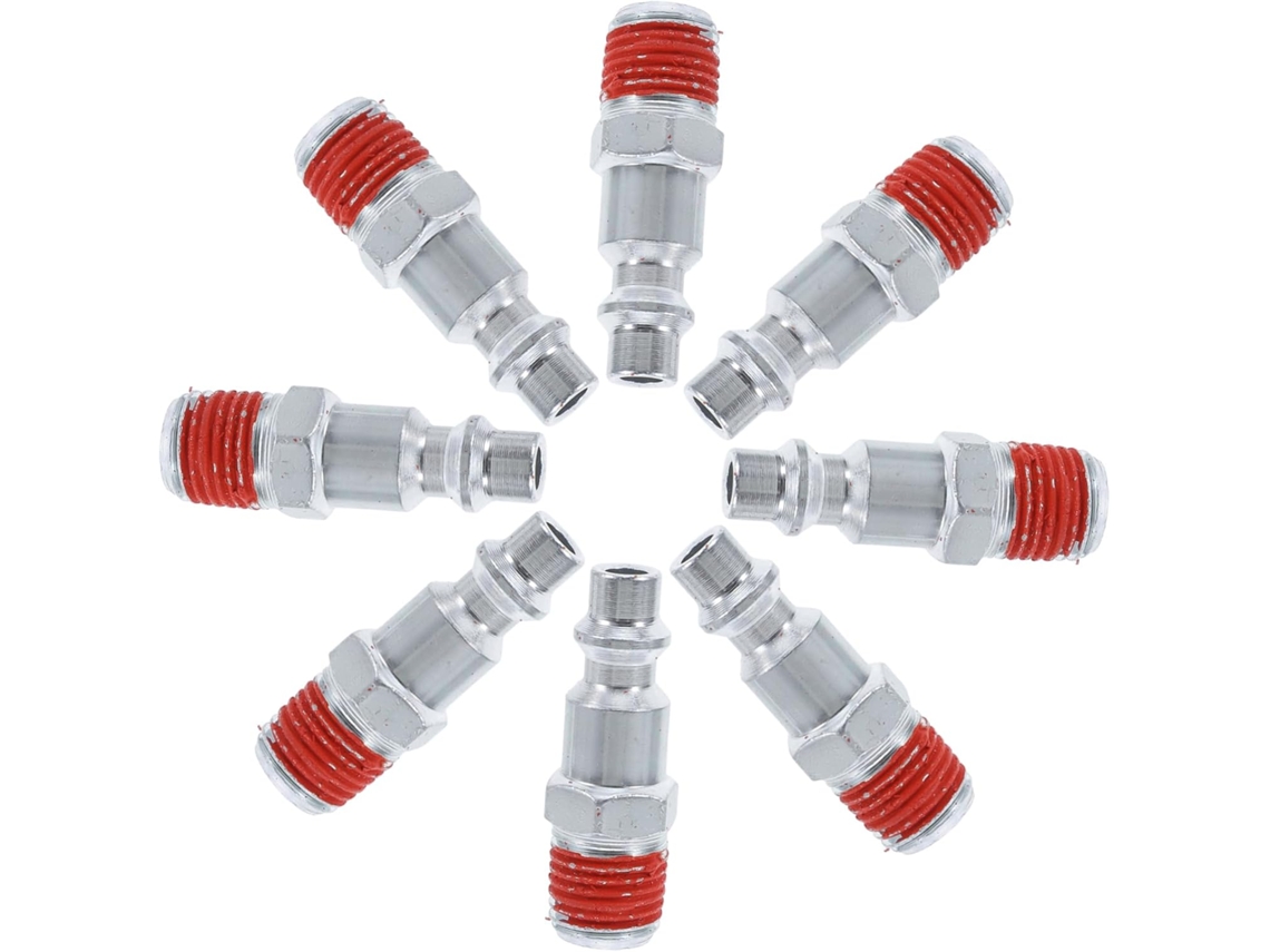Kit De Reparo De Mangueira De Ar Com 10 Tampões Npt Macho Para Conexões Pneumáticas Seguras Gokoco