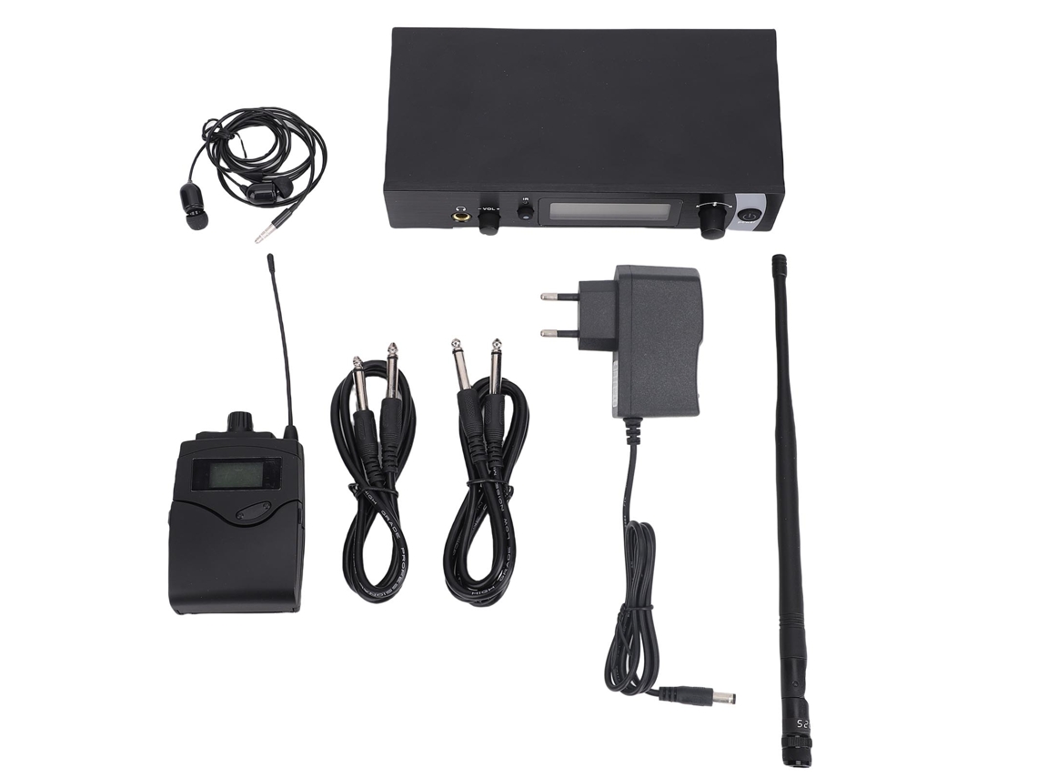 Sistema de Monitor In ear Sem Fio EOOCOO (banda Uhf, Padrão Ue)