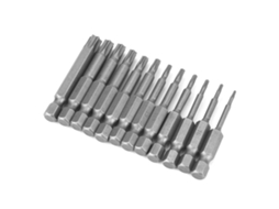 Laxiscreed Conjunto De Bits Para Chaves De Fenda Em Aço Cromo Vanádio, 12 Unidades Para T5 A T40