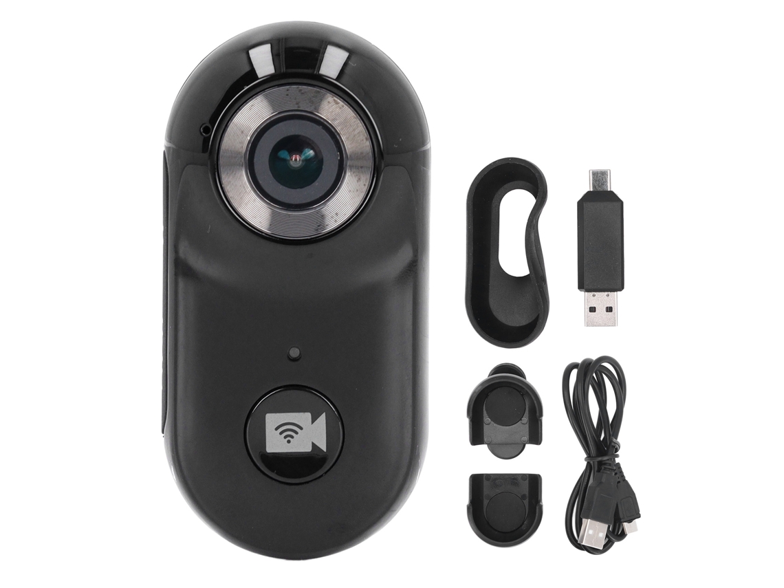 Pequena Câmera De Ação 1080p 4k Recarregável Com Suporte Sem Fio Fidelity Wearable Pet Sports Camera Para Ciclismo Ao Ar Livre E Viagens