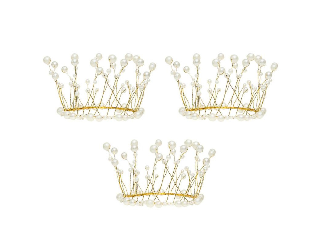 3 Peças De Decoração De Bolo De Metal