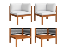 Corner Sofa, Corner Sofas Vidaxl Branco Madeira (n/a)