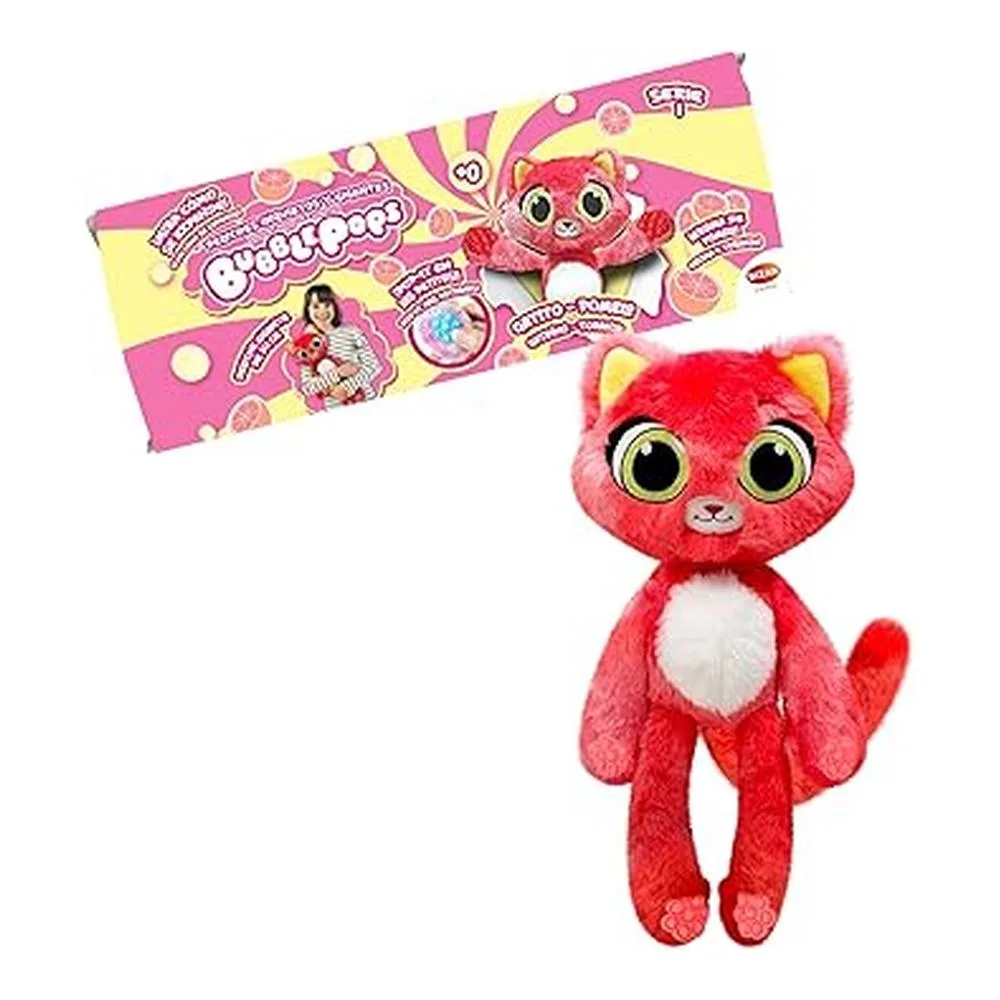 Bizak Bubble Pops Peluche Gatito Pomelo, Expansión Mágica X5 64492004 Gat.pomel Bizakp25