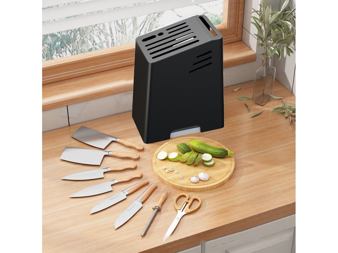 Suporte De Facas E Pauzinhos Para Bancada - Organizador Multifuncional De Grande Capacidade Para Cozinha