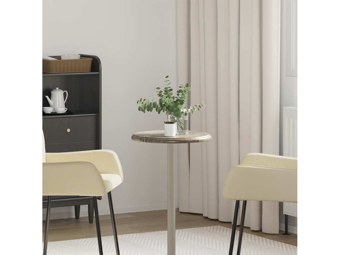 Vidaxl Tampo De Mesa Ø40x2,5 Cm Mármore Cinzento