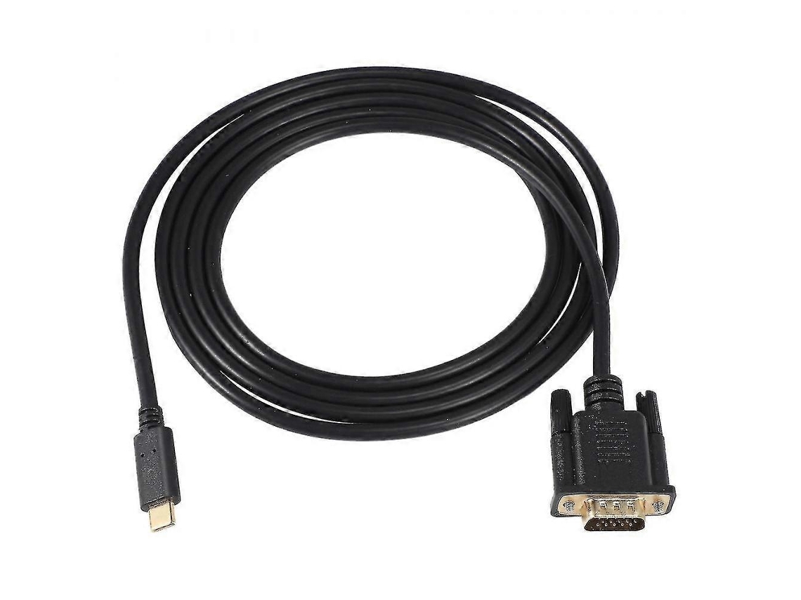 Adaptador USB Lurelia Cabo para VGA, 1920x1080, 1,8 m, preto