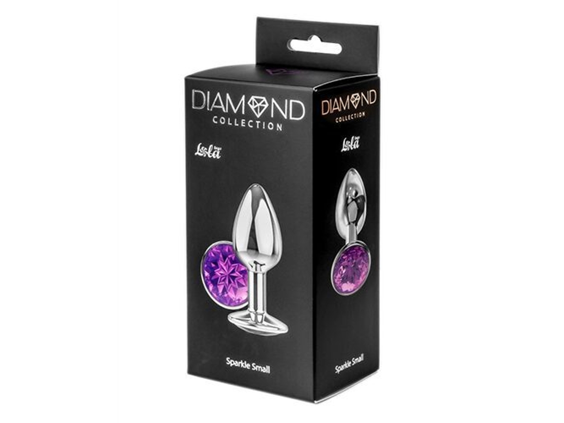 Plug Anal Sparkle Roxo Pequeno DIAMOND COLLECTION