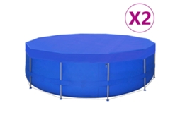 Vidaxl Coberturas De Piscina Redondas 2 Pcs Pe 540 Cm 90 G/m²