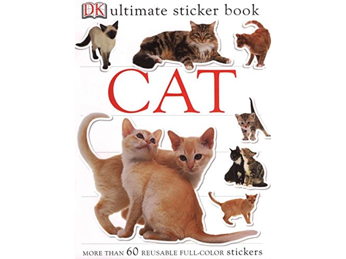 Livro Ultimate Sticker Book Cat de Dk (Inglês)