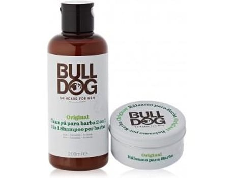 Bulldog Cuidado Facial Hombre Kit Rutina Cuidado Barba Larga Champú & Acondicionador Barba 200 Ml + Bálsamo Barba 75 Ml